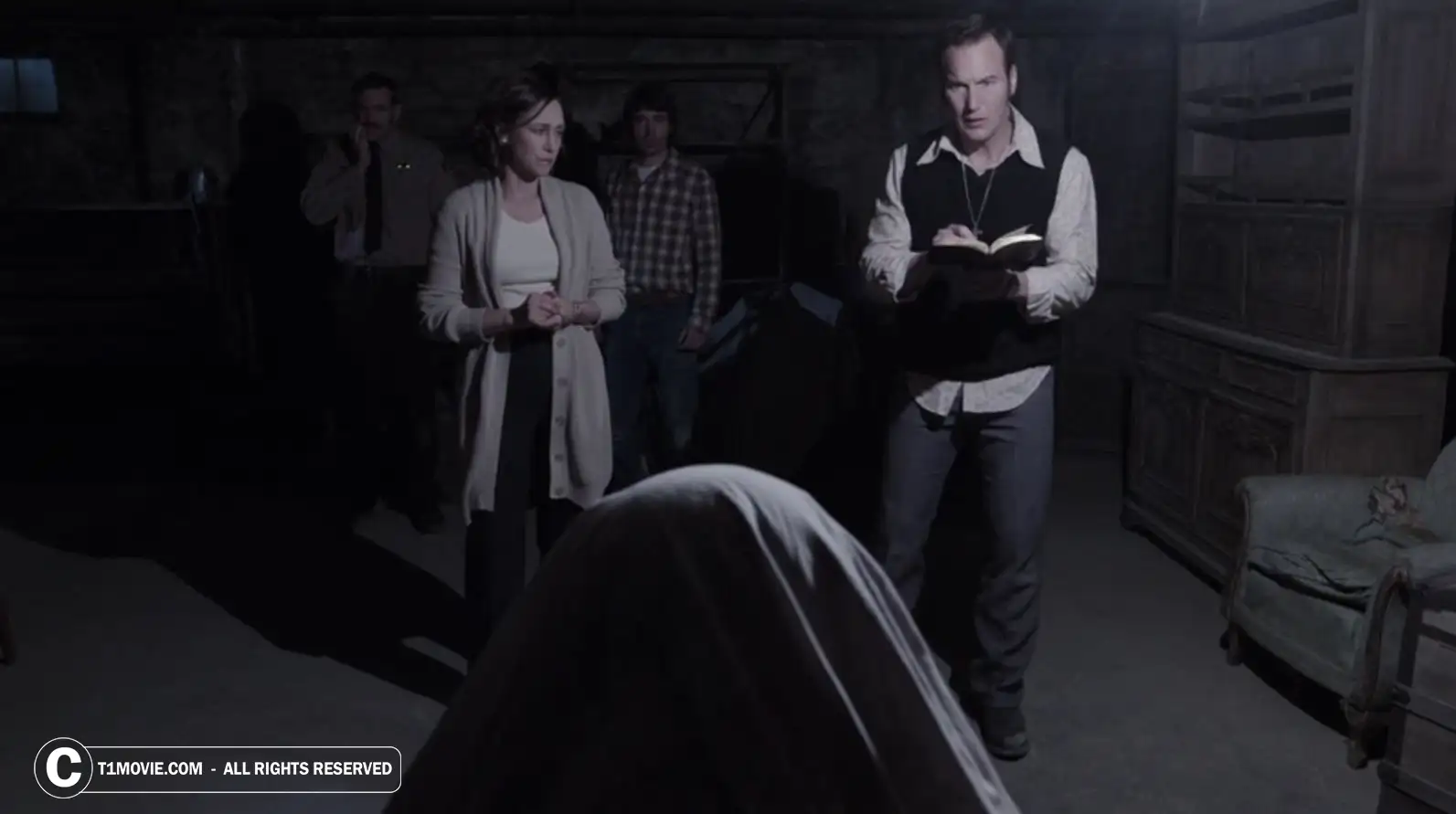 لحظه جن گیری در فیلم Conjuring 2013